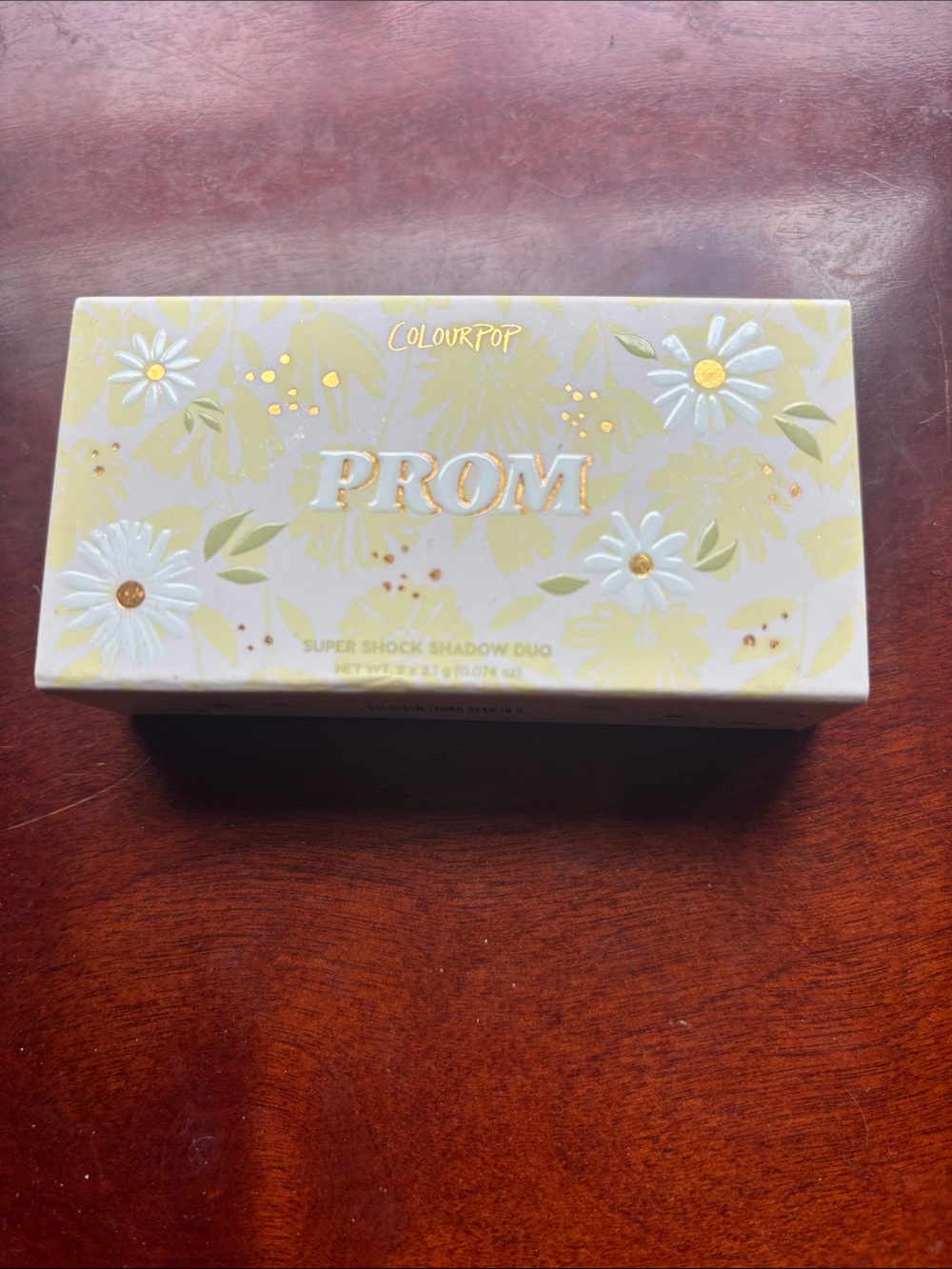 ColourPop PROM Duo Palette in Yellow & White Floral Design